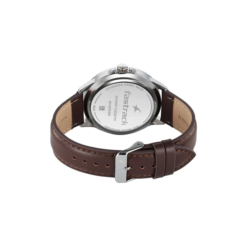 Fastrack Stunners X 38160SL02 Quartz Analog Leather Strap Men's Watch - official view 3