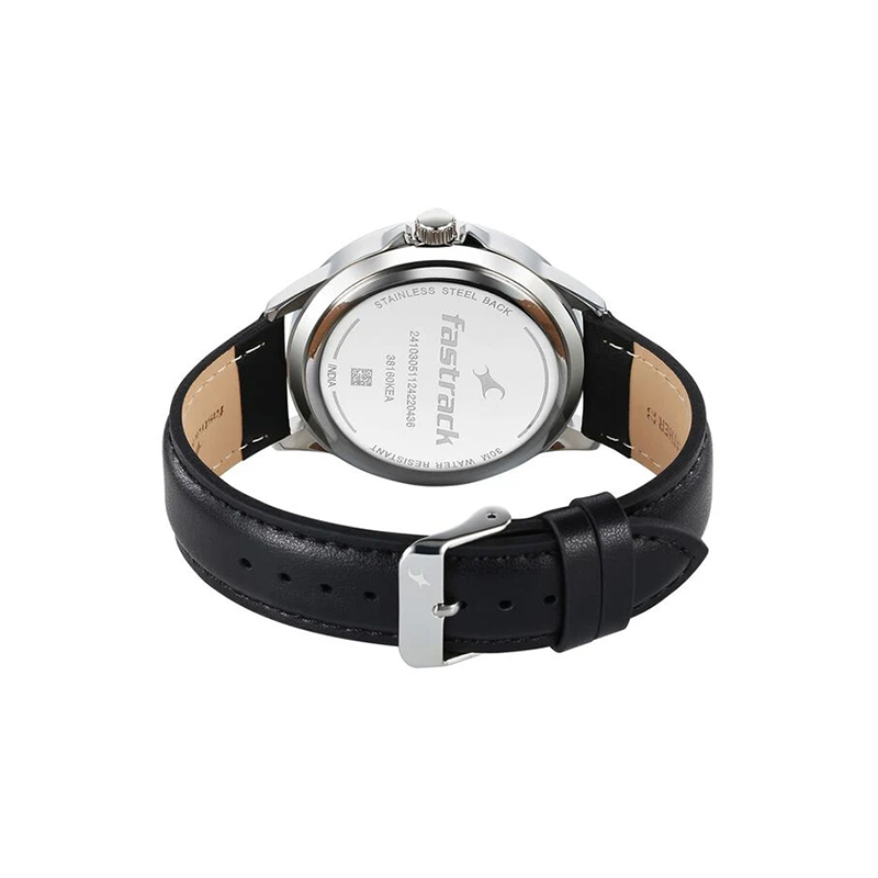 Fastrack Stunners X 38160SL03 Quartz Analog Leather Strap Men's Watch - official view 3
