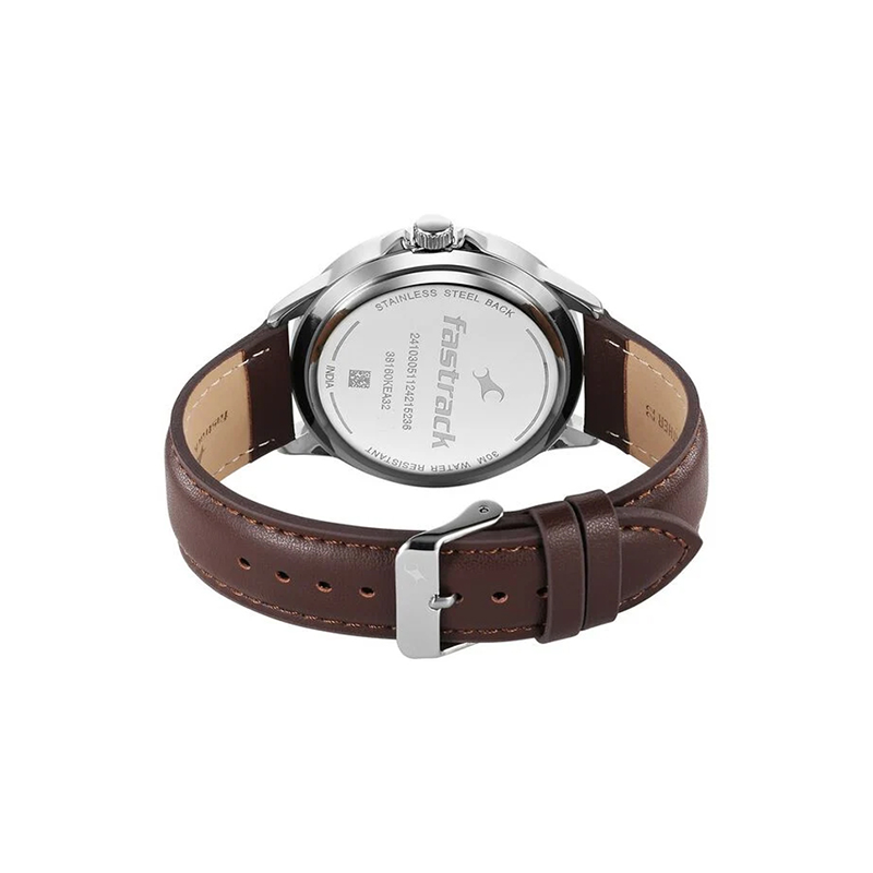 Fastrack Stunners X 38160SL04 Quartz Leather Strap Men’s Watch - official view 3