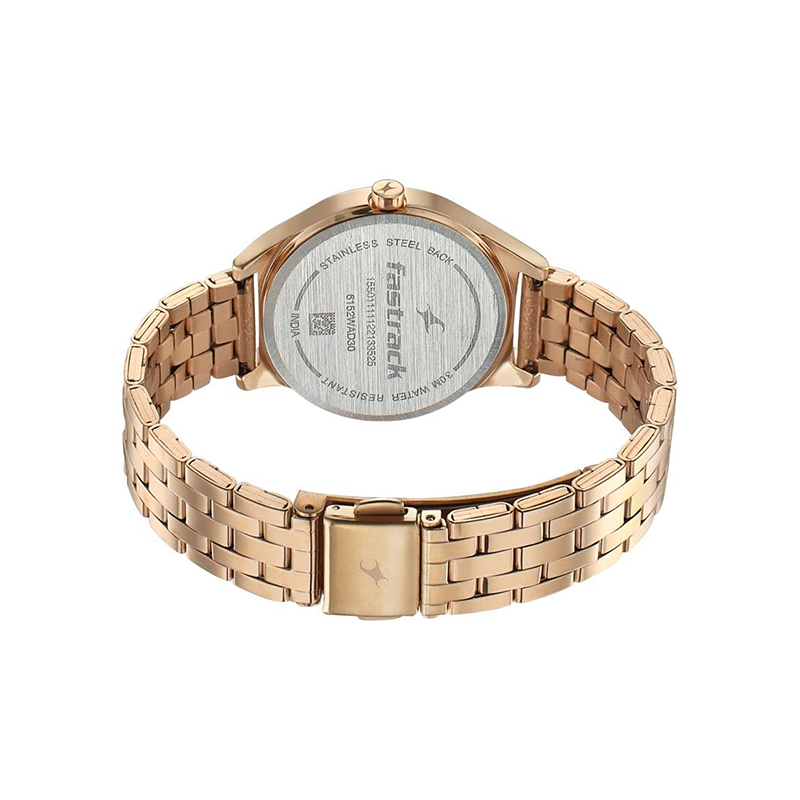 Fastrack Style Up Quartz 6152WM01 Analog  Stainless Steel Strap Women's Watch - official view 4