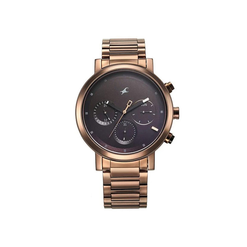 Fastrack Tick Tock 3287KM07 Quartz Analog Stainless Steel Strap Men's Watch