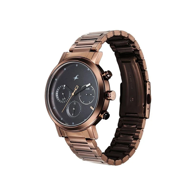 Fastrack Tick Tock 3287KM07 Quartz Analog Stainless Steel Strap Men's Watch - official view 2