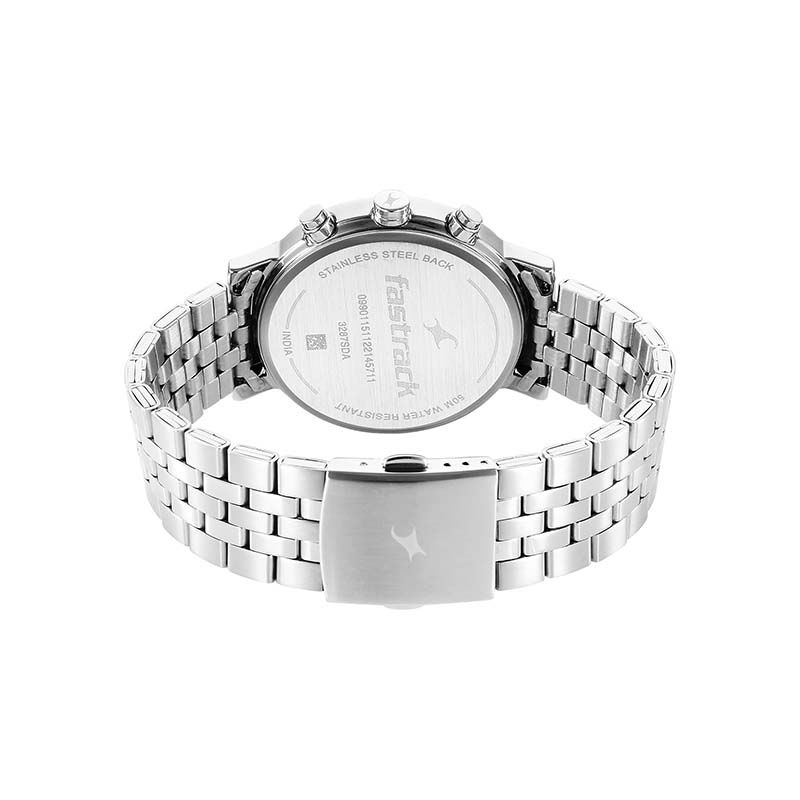 Fastrack Tick Tock Multifunction 3287SM01 Analog Stainless Steel Strap Men’s Watch - official view 2