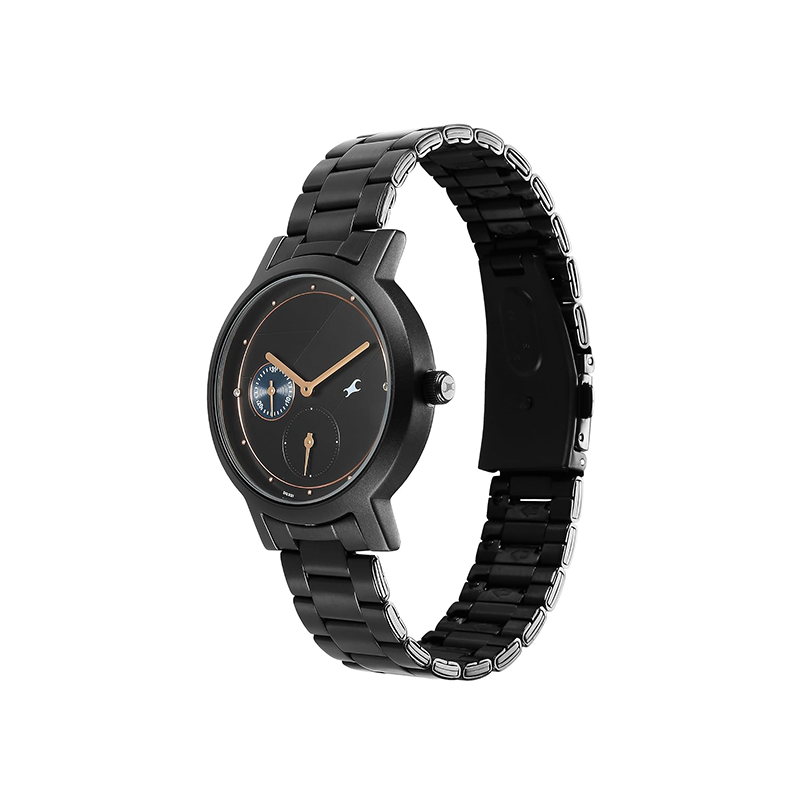 Fastrack Tick Tock Quartz 6225NM01 Multifunction Analog Stainless Steel Strap Men's Watch - official view 3