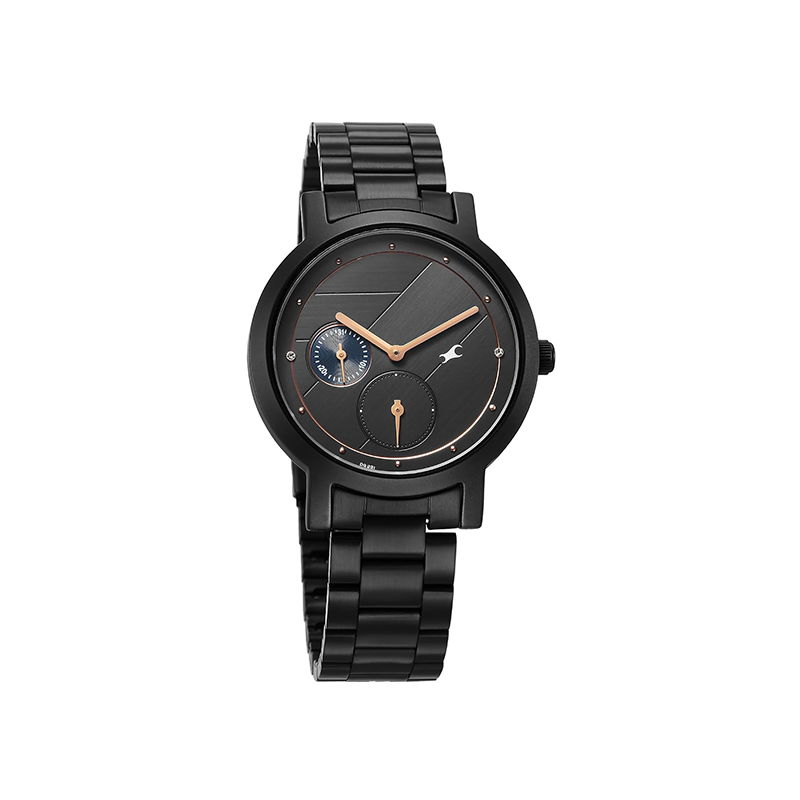Fastrack Tick Tock Quartz 6225NM01 Multifunction Analog Stainless Steel Strap Men's Watch - official view 2