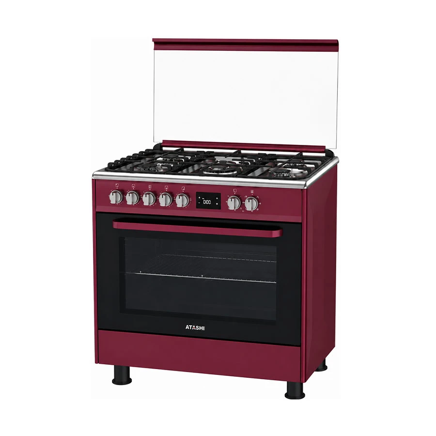 Fiesta FE96G5-SAD 105L Maroon- Gas Oven with 5 Burner