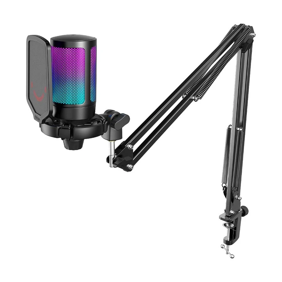 FIFINE AmpliGame A6T USB Condenser Microphone Kit with Boom Arm Stand