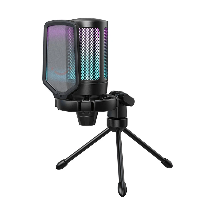 FIFINE AmpliGame A6V RGB USB Condenser Microphone