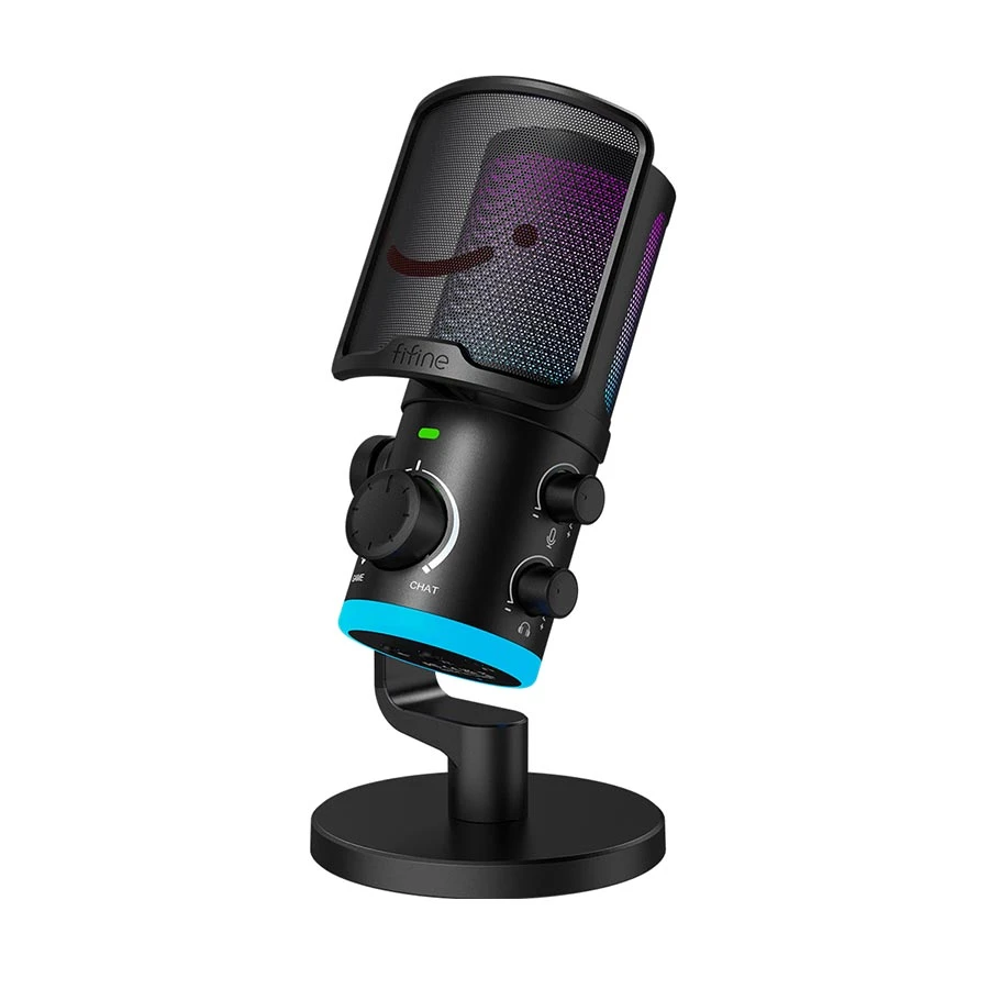 FIFINE AmpliGame AM6 RGB USB Condenser Microphone