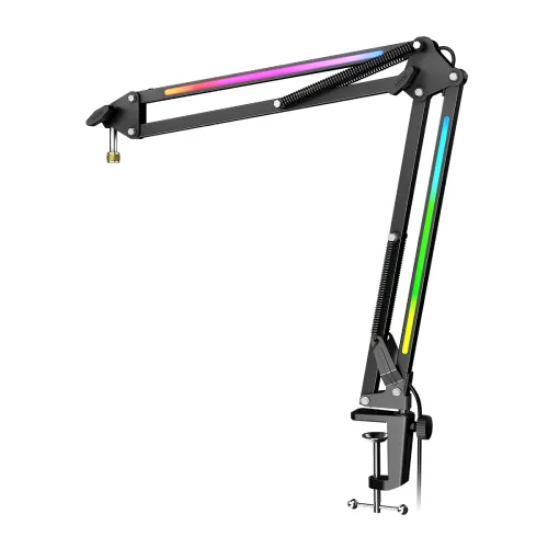 FIFINE AmpliGame BM38 RGB Microphone Boom Arm Stand
