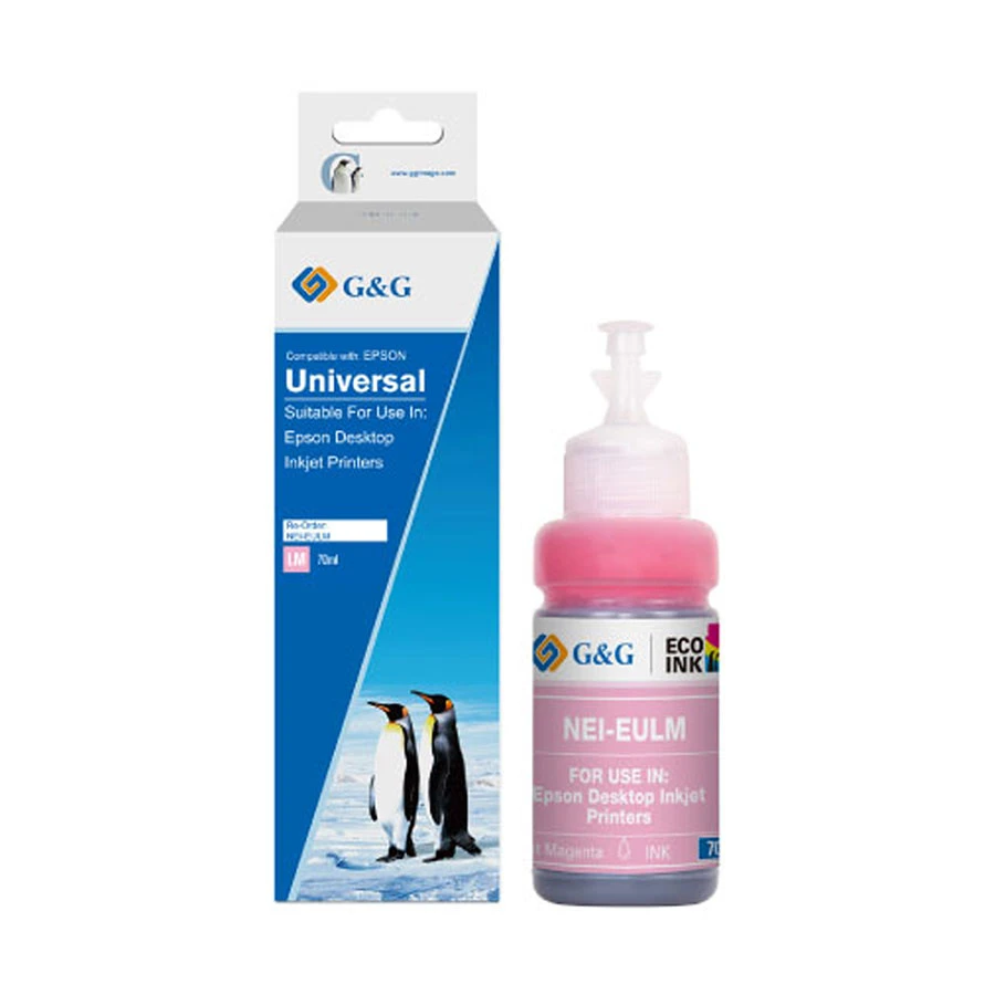 G&amp;G G&G 673 70ml Light Magenta Ink Bottle #NEI-EULM-70ml-A