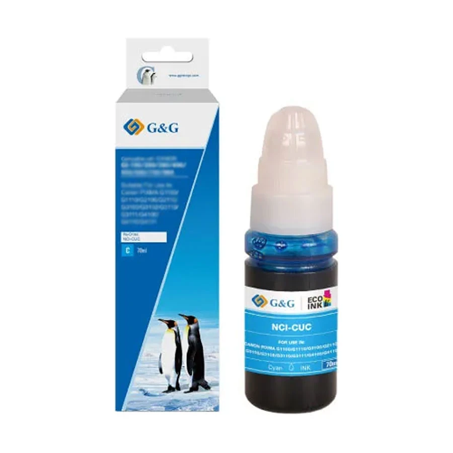 G&amp;G G&G GI-790 70ml Cyan Ink Bottle #NCI-CUC-70ml