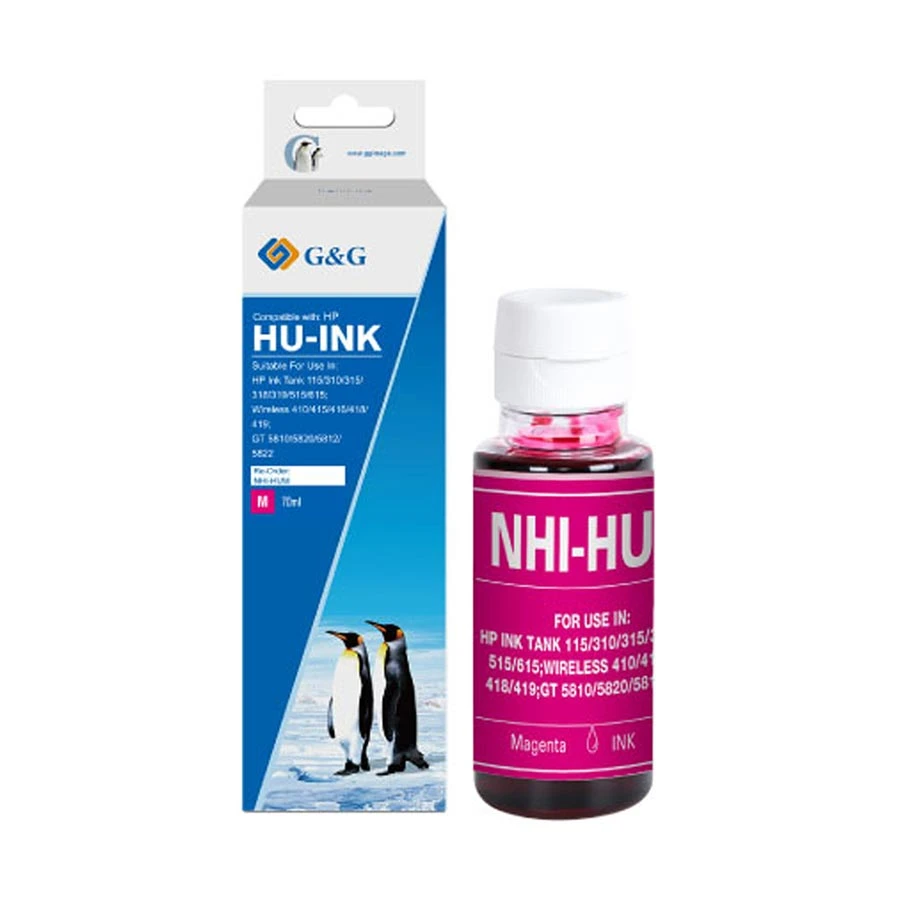 G&amp;G G&G GT52 70ml Magenta Ink Bottle #NHI-HUM-70ml