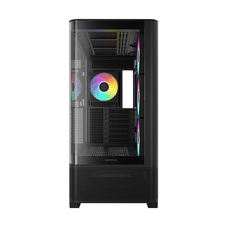 GAMDIAS Atlas P2 CG Mid Tower (Tempered Glass Window) ATX Gaming Desktop Case