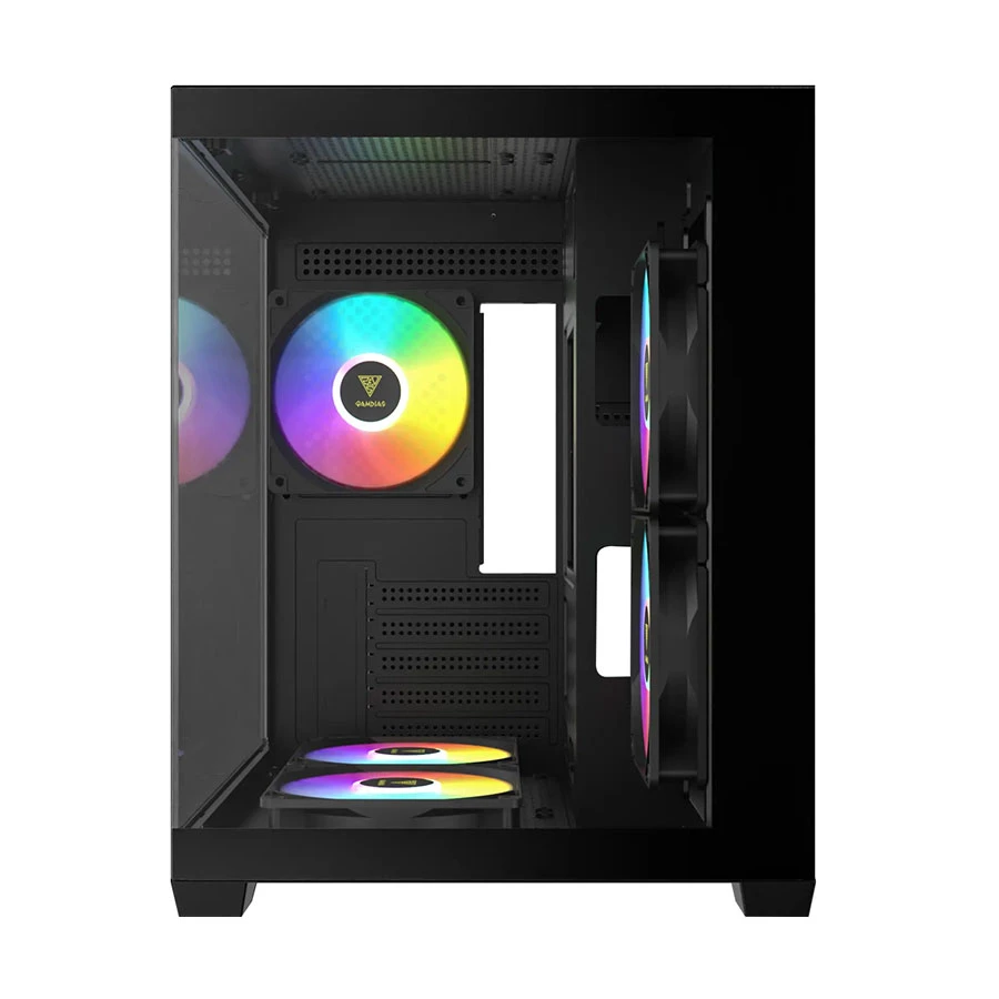 GAMDIAS AURA GC101M Mini Tower (Tempered Glass Window) Micro-ATX Gaming Desktop Case