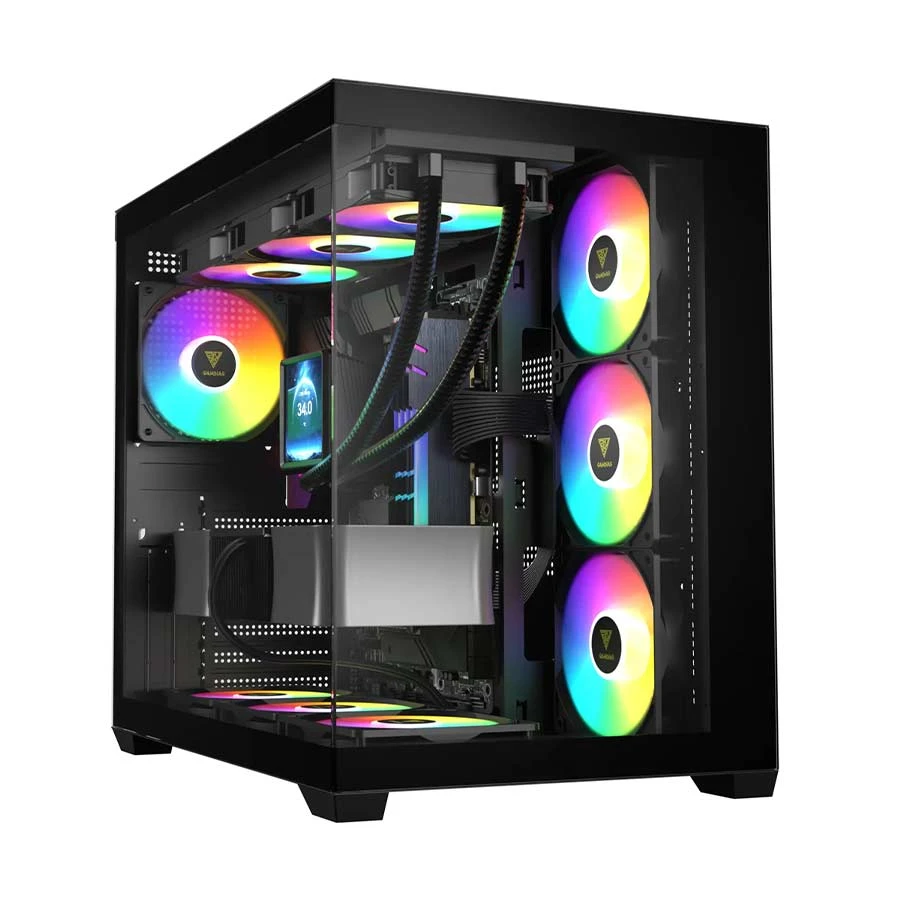 GAMDIAS AURA GC107 Elite Mid Tower (Tempered Glass Window) ATX Gaming Desktop Case