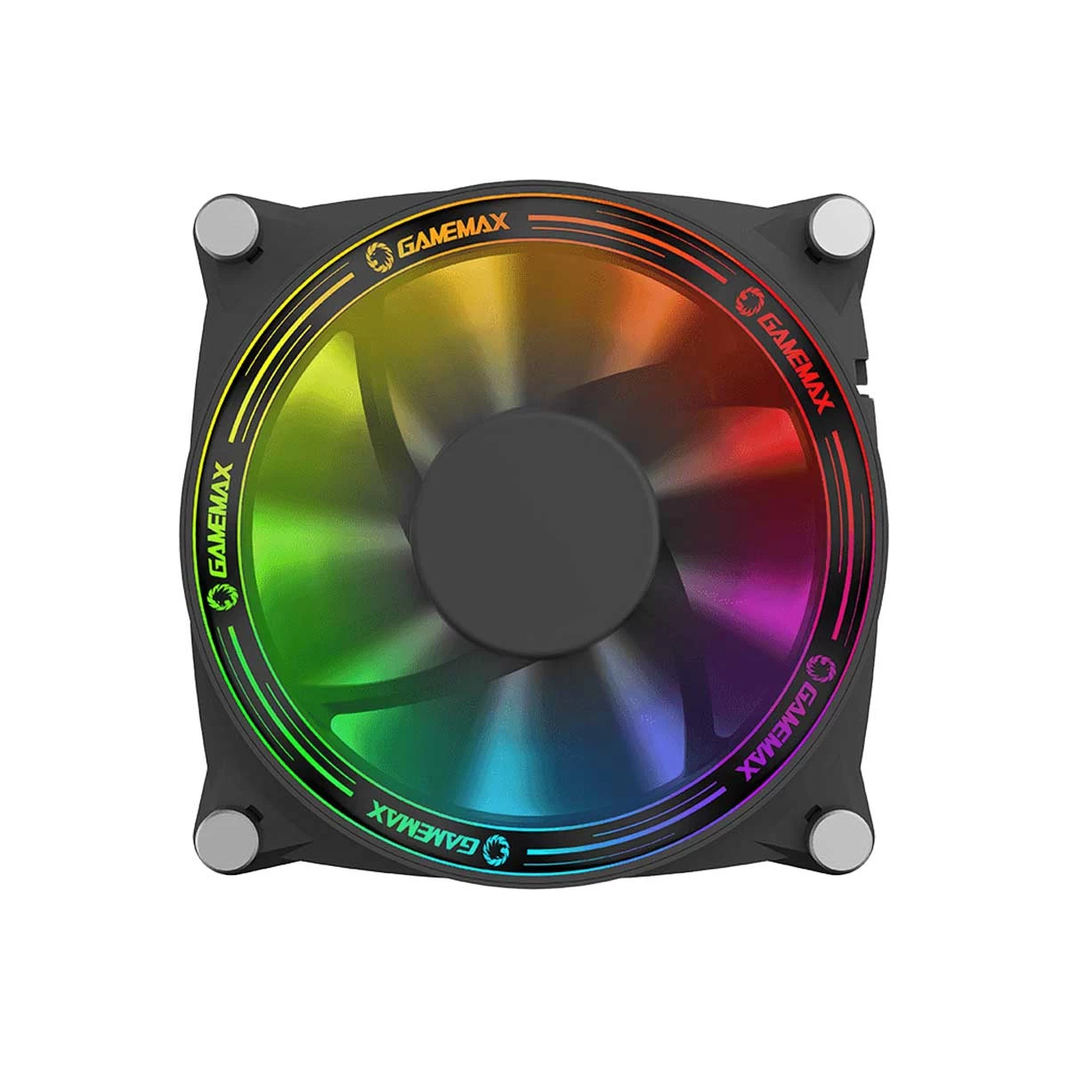 GameMax GMX-12-RBB 120mm Rainbow ARGB Casing Cooling Fan