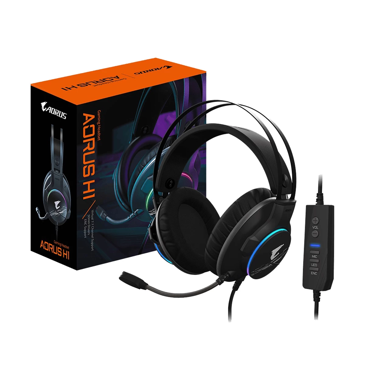 Gigabyte AORUS H1 Wired Gaming Headset