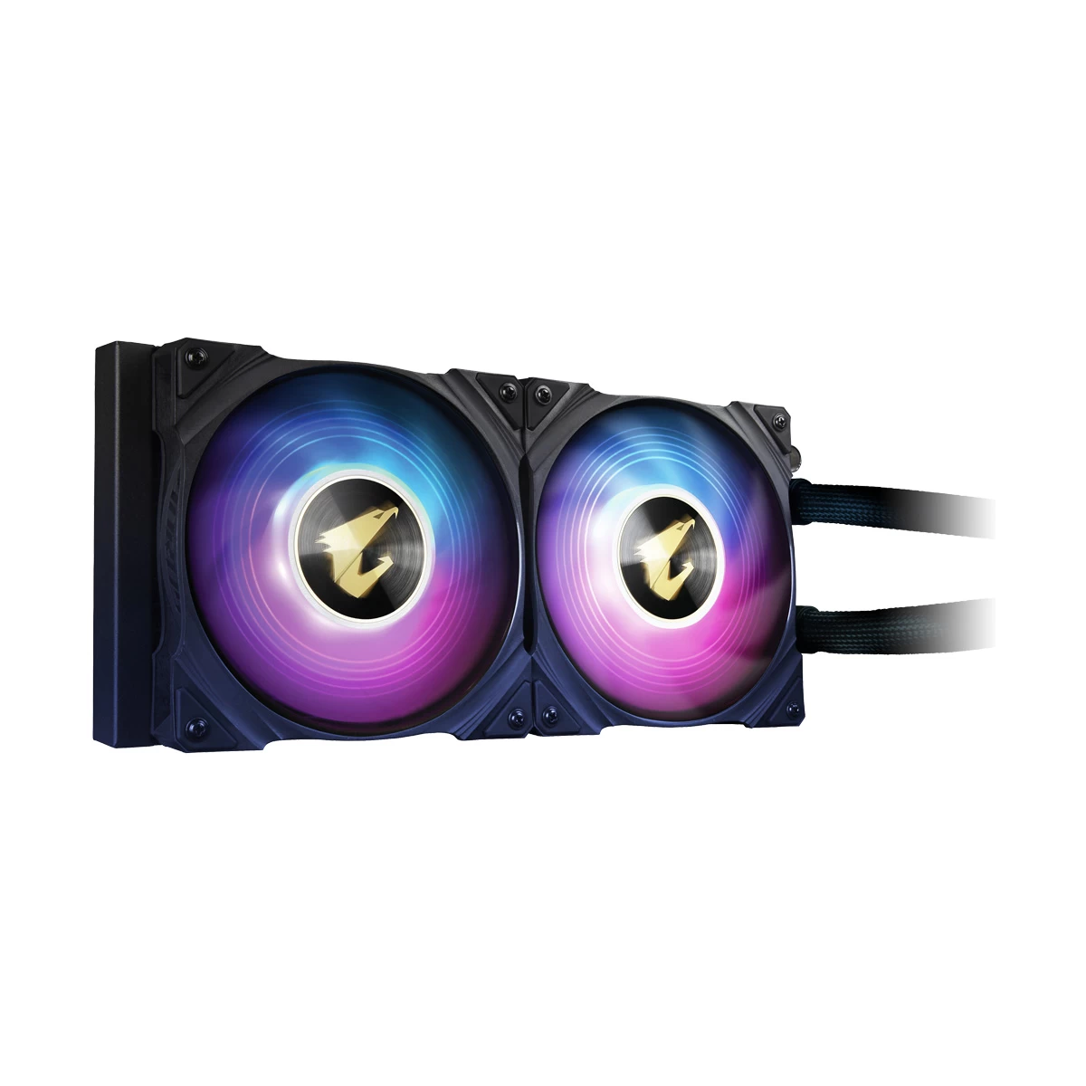 Gigabyte AORUS WATERFORCE 240 AIO Liquid CPU Cooler with ARGB Lighting Display & Dual 120mm ARGB Fans