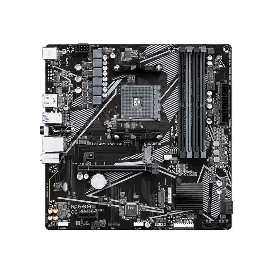 Gigabyte B550M K (Wi-Fi 6E) DDR4 AM4 Socket AMD Motherboard