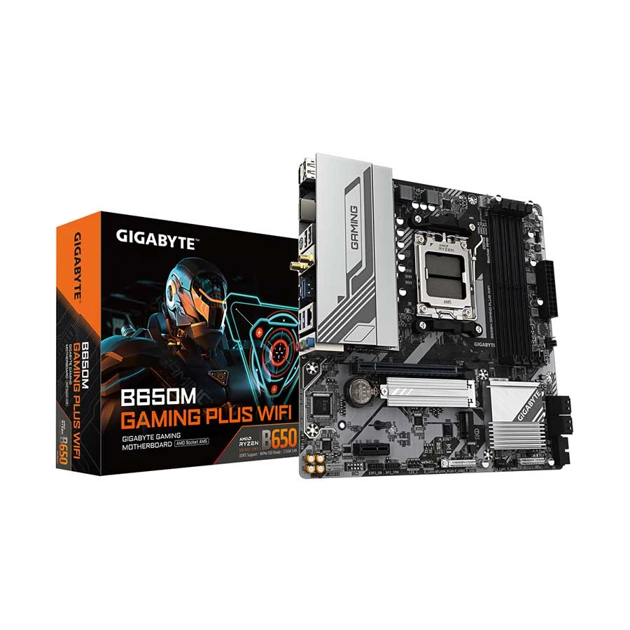 Gigabyte B650M GAMING PLUS (Wi-Fi 6E) DDR5 AMD Motherboard