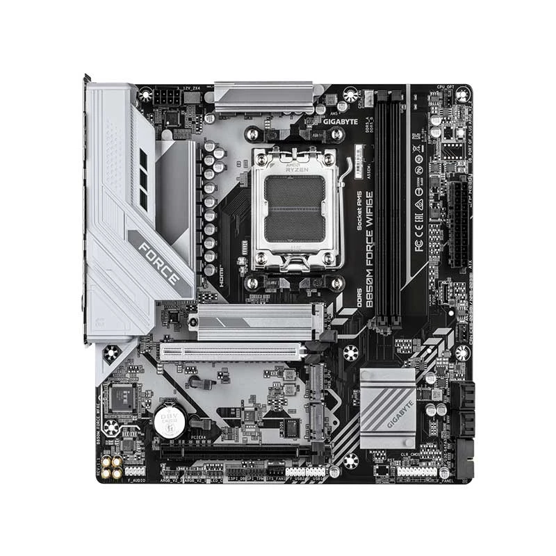 Gigabyte B850M FORCE (1.0/1.1) (Wi-Fi 6E) DDR5 AMD AM5 Socket Gaming Motherboard #B850M FORCE WF6E / B850M FORCE WIFI6E