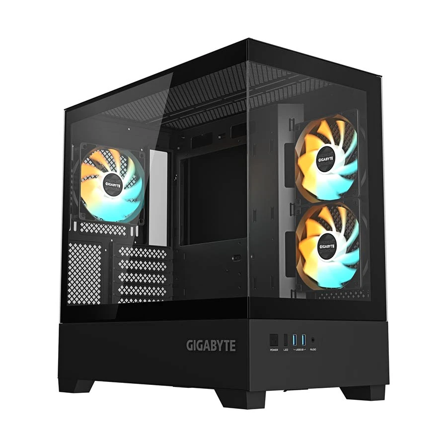 Gigabyte C201 Panoramic Mid Tower Micro-ATX Gaming Desktop Case