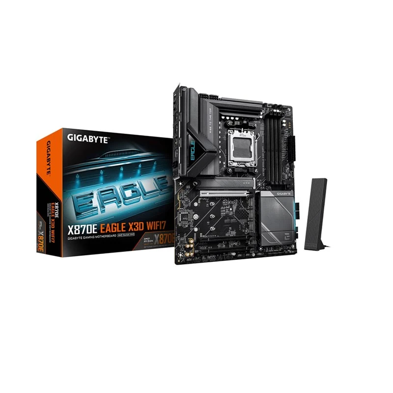 Gigabyte X870E EAGLE X3D Wi-Fi 7 DDR5 AMD AM5 ATX Gaming Motherboard