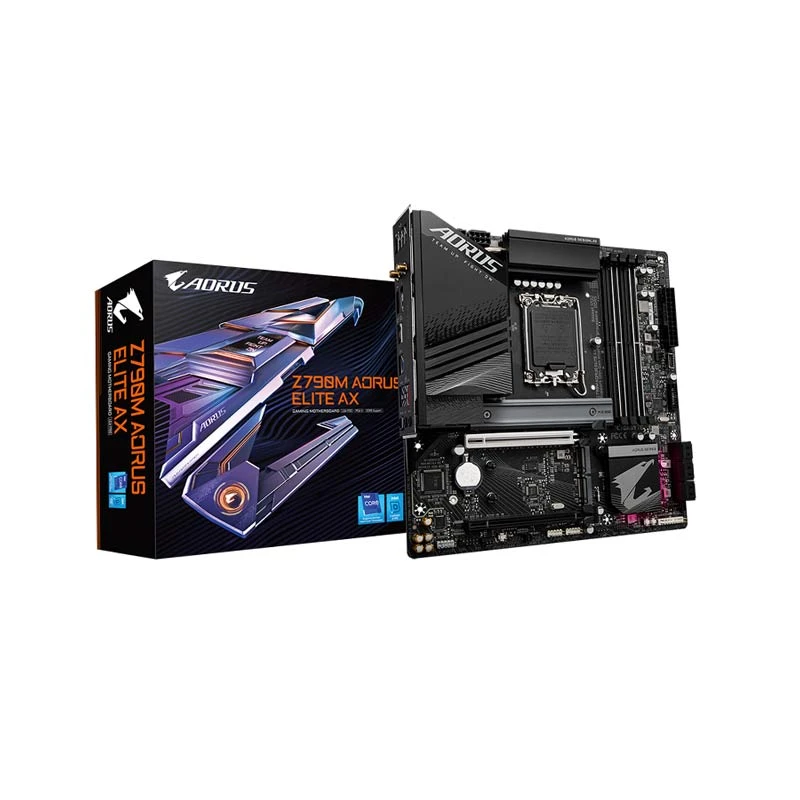 Gigabyte Z790M AORUS ELITE AX 1.1 Wi-Fi 6E LGA1700 DDR5 Intel Gaming Motherboard