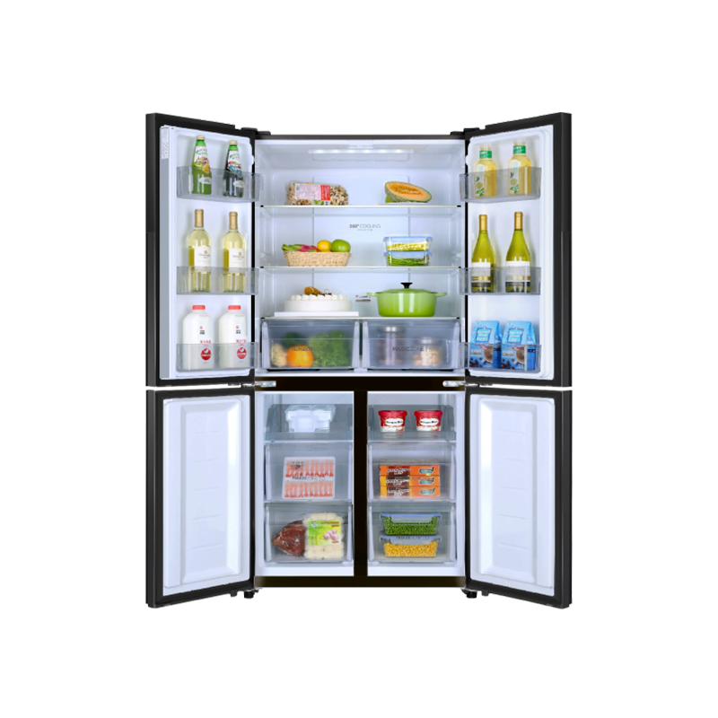 Haier HRF-578TPB French T-Door No Frost Refrigerator - 522L - official view 2