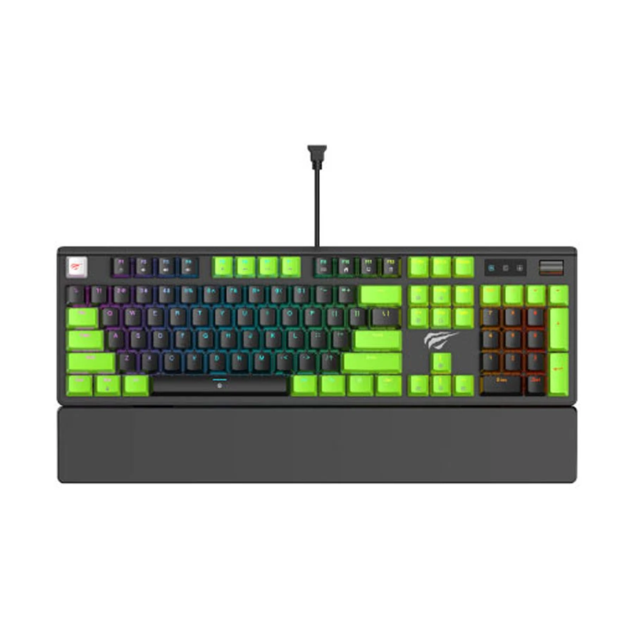 Havit Gamenote KB926L Wired & Green (Jiuzi Blue Switch) RGB Backlit Mechanical Gaming Keyboard