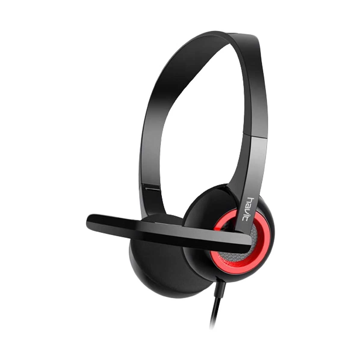 Havit H202d 3.5mm Double Plug Wired Headphone for Computer