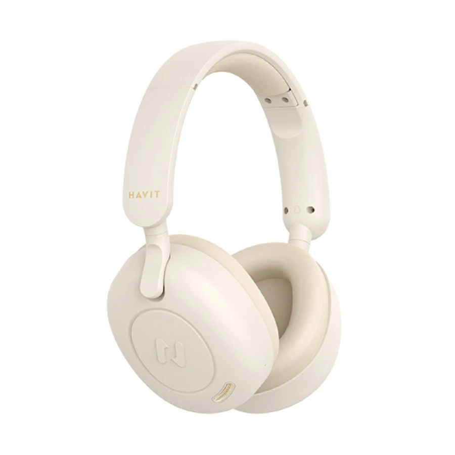 Havit H655BT ANC Beige Over-Ear Bluetooth Headphone