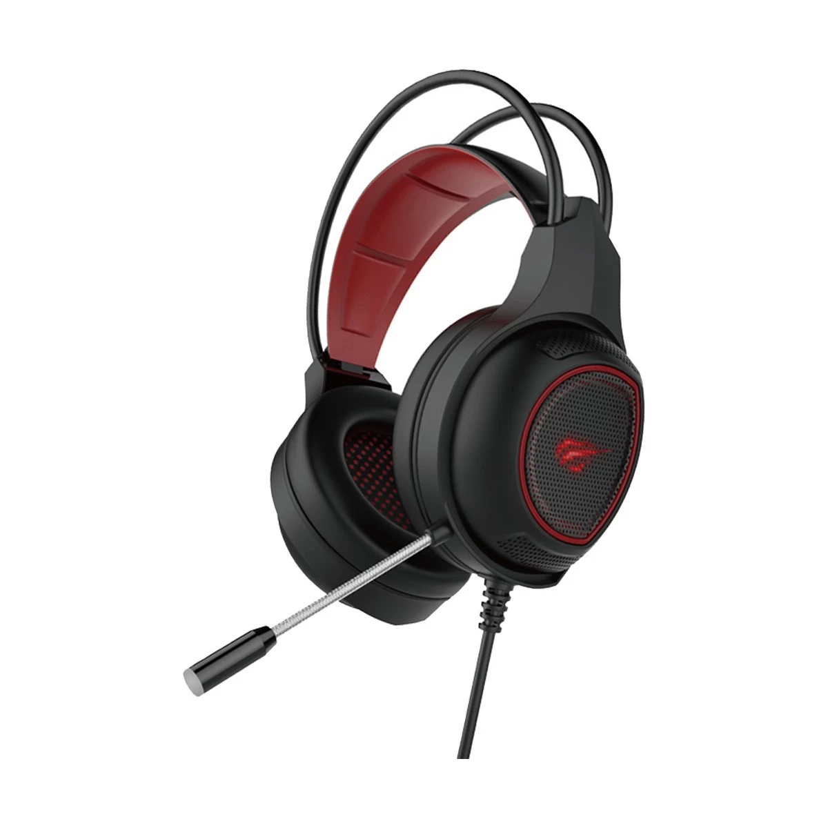 Havit HV-H2239D 3.5mm Audio Jack+USB -Red Gaming Headphone