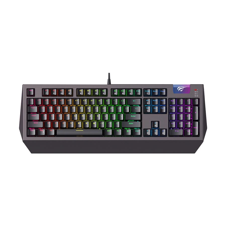 Havit KB872L Wired Multi-Function RGB Backlit ( switch) Black-Ochre Gaming Keyboard