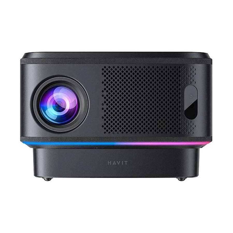 Havit PJ300 Plus (550 Lumens) 1080p Full HD RGB Garnet Smart Projector With Google Licensed Tv System