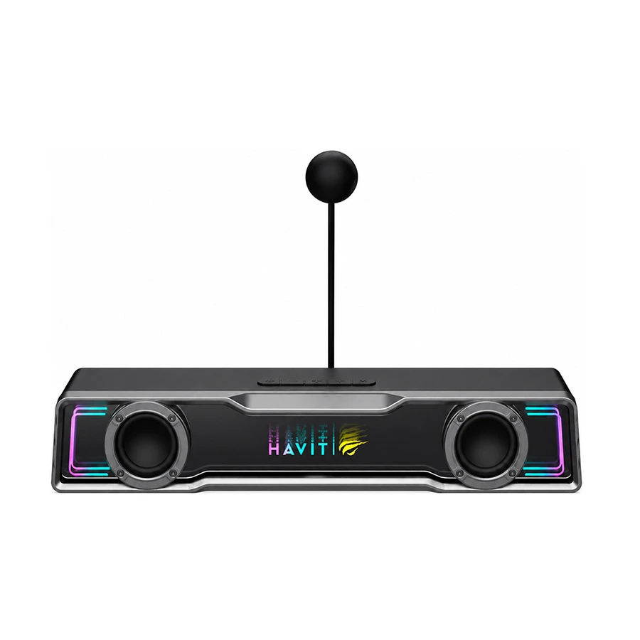 Havit SK220 RGB Dual Mode & Gray Gaming Bluetooth Speaker with Detachable Microphone