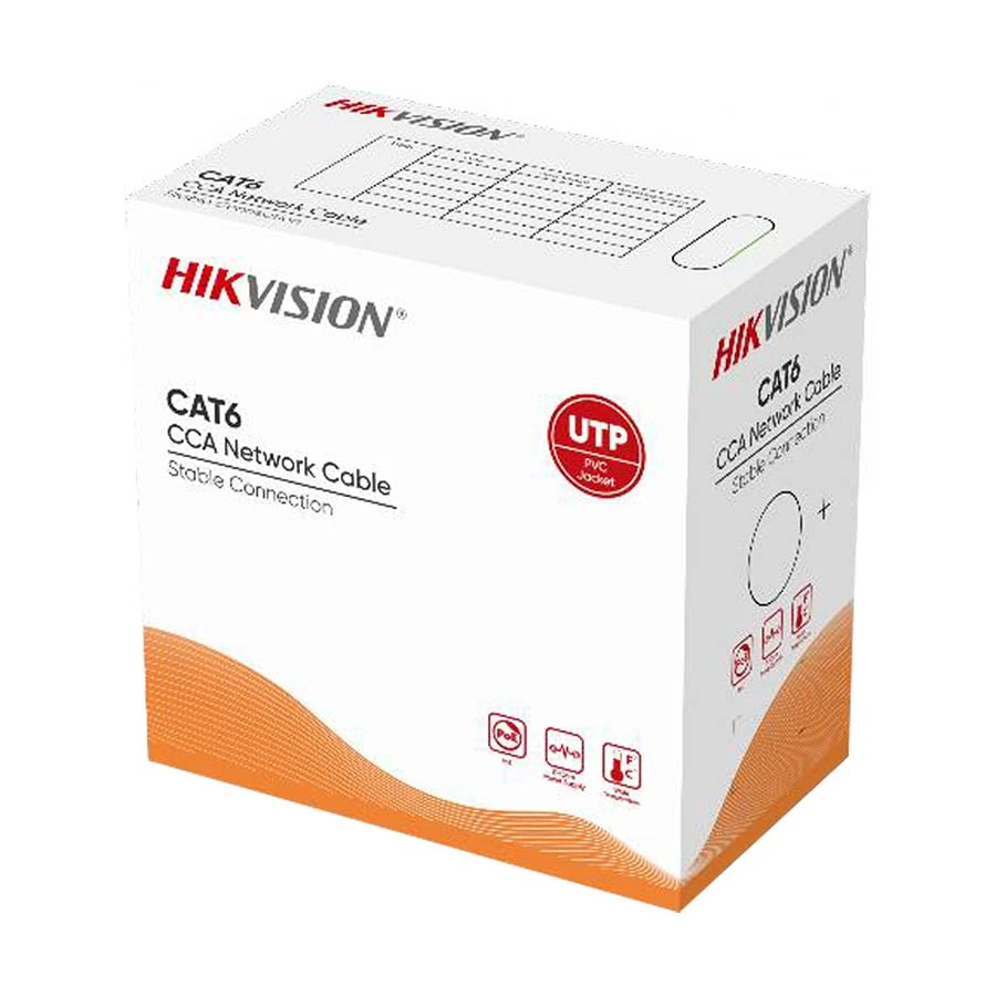 Hikvision Cat-6 U/UTP, 1 Meter, Network Cable # DS-1LN6U-Z/CCA