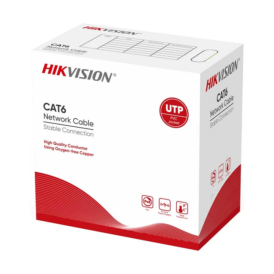 Hikvision Cat-6 U/UTP, 1 Meter, Network Cable #DS-1LN6UZC0