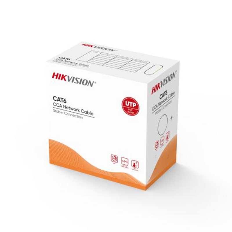 Hikvision DS-1LN6U-Z/CCA PVC 23AWG CCA Cat6 UTP Cable