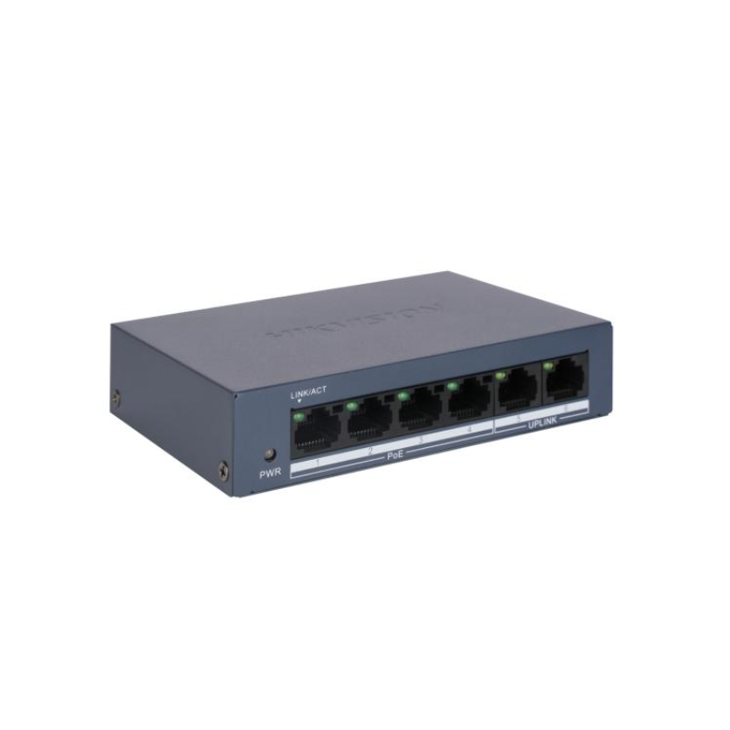 Hikvision DS-3E0106MP-E/M 4 Port Unmanaged PoE Switch - official view 2