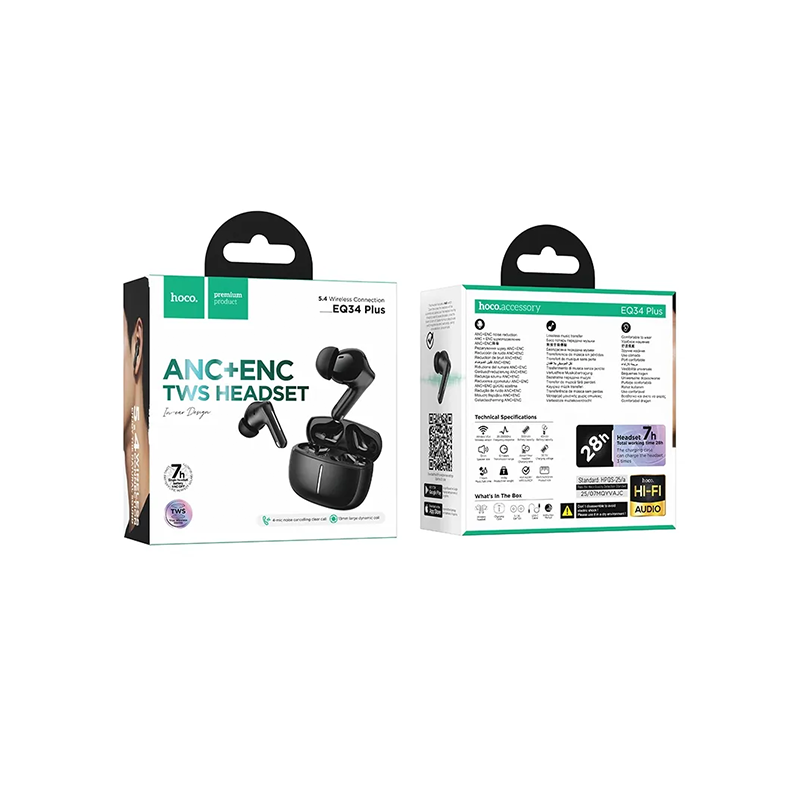 Hoco EQ34 Plus TWS Earbuds - official view 2