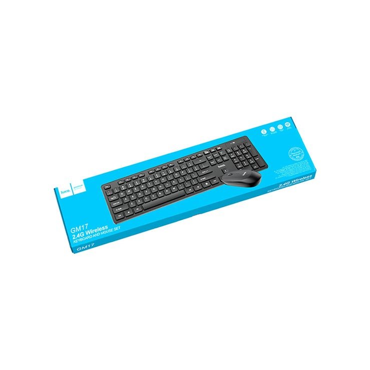 Hoco GM17 2.4G Wireless Keyboard and Mouse Set - official view 3