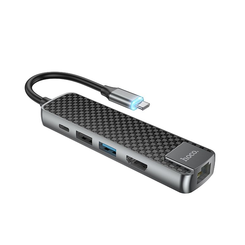 Hoco HB23 5 in 1 USB-C Multimedia Adapter - official view 3