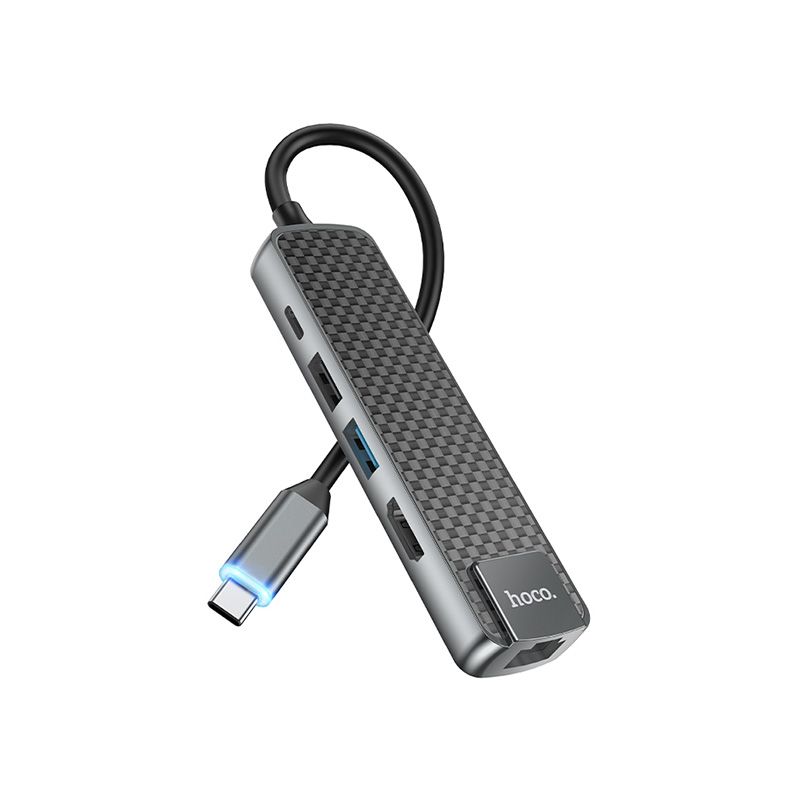 Hoco HB23 5 in 1 USB-C Multimedia Adapter - official view 2