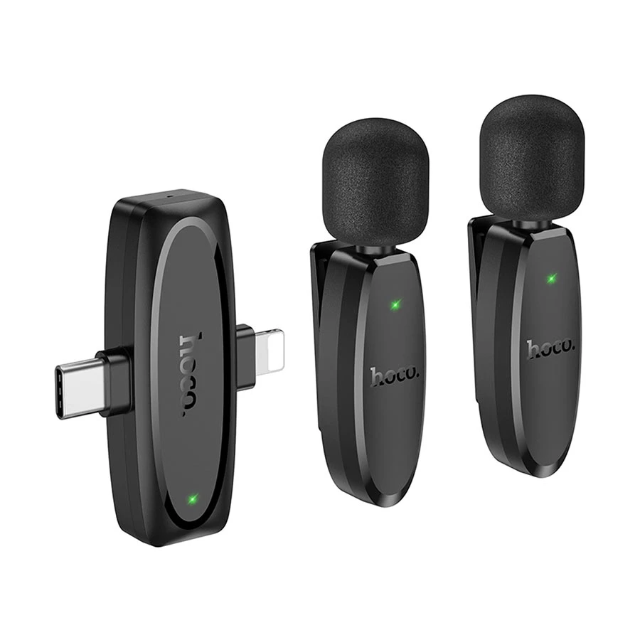 Hoco L15 Wireless Dual Microphone for Type-C and Lightning