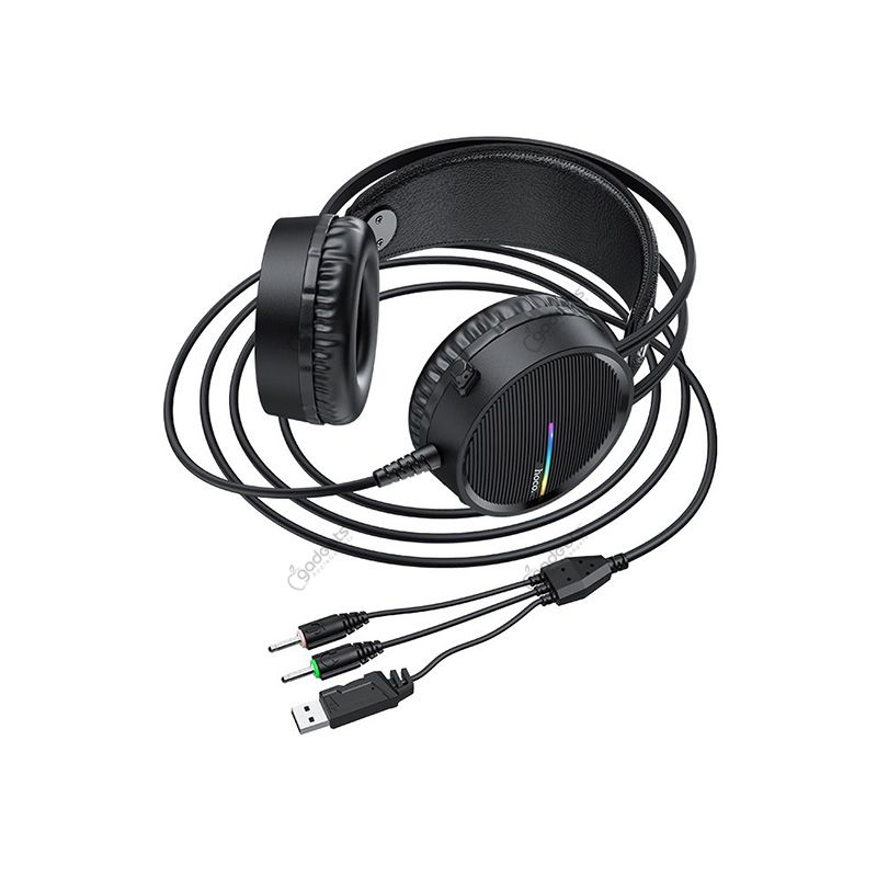 Hoco W100 Portable Wired Gaming Headphone - official view 2