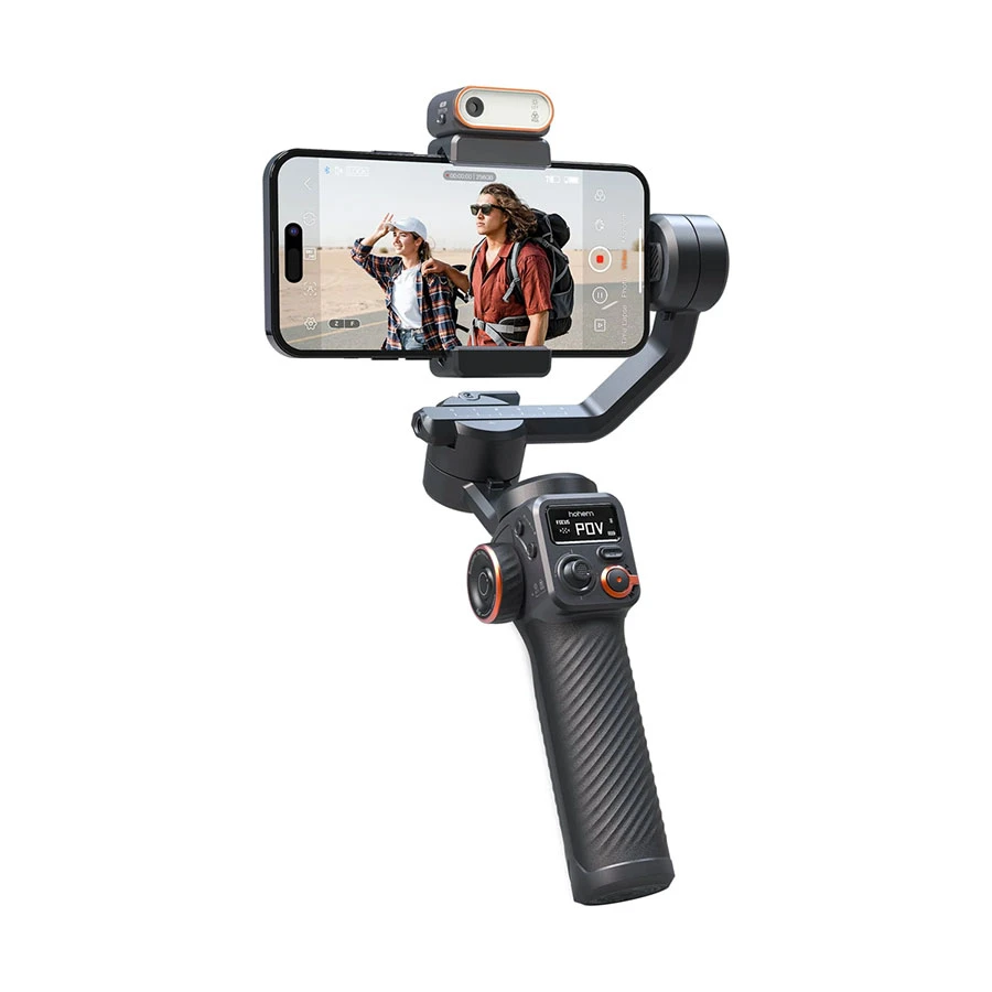 Hohem iSteady M6 Kit (Al) Gimbal Stabilizer (Magnetic Fill Light, Tripod, USB Cable, USB-C to USB-C Cable, Storage Pouch)