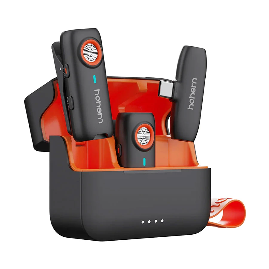 Hohem MIC-01 (2TX + 1RX) Microphone with Charging Case