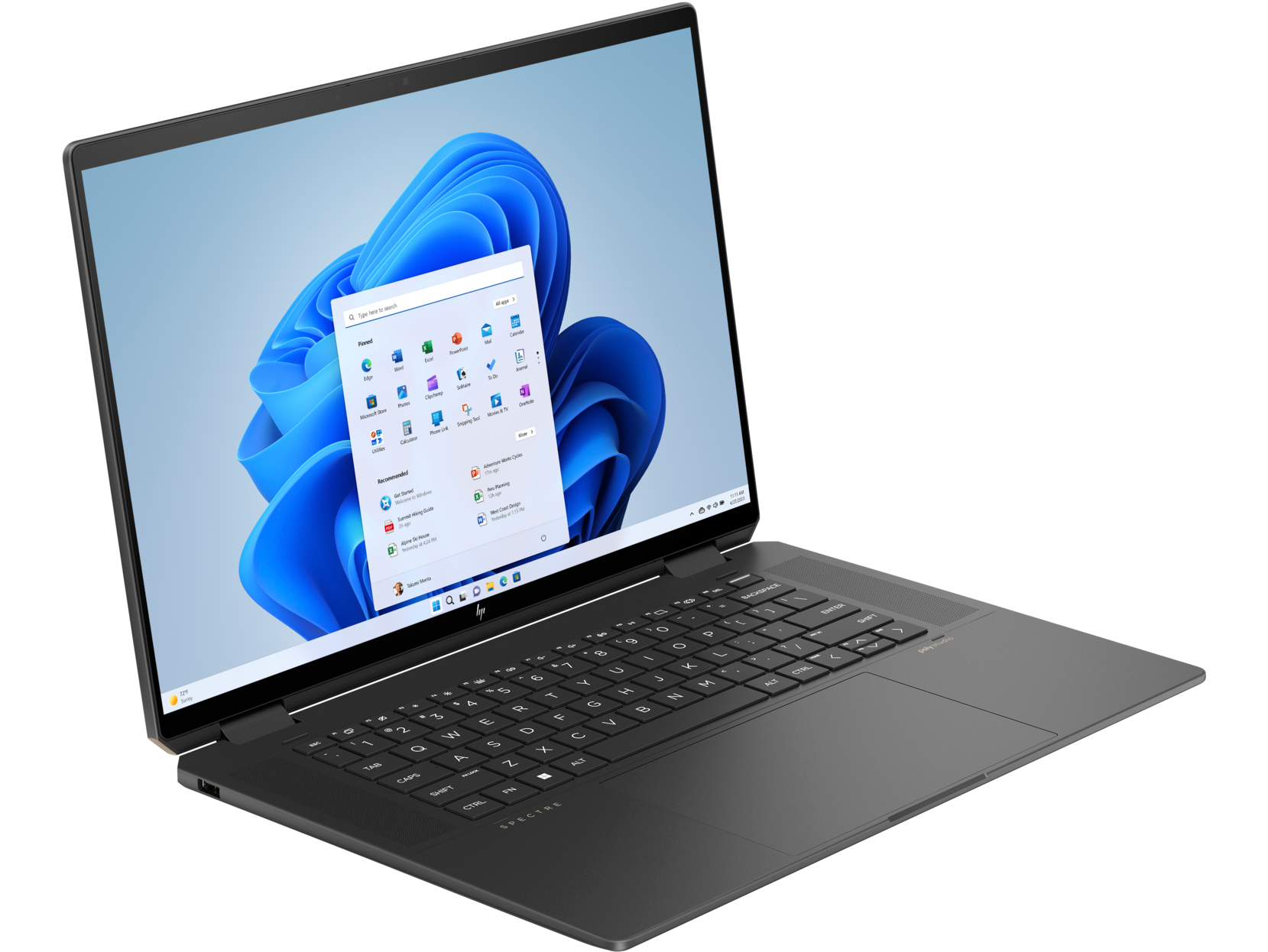 HP HP Spectre X360 14-ef2036TU Packshot Angle 3